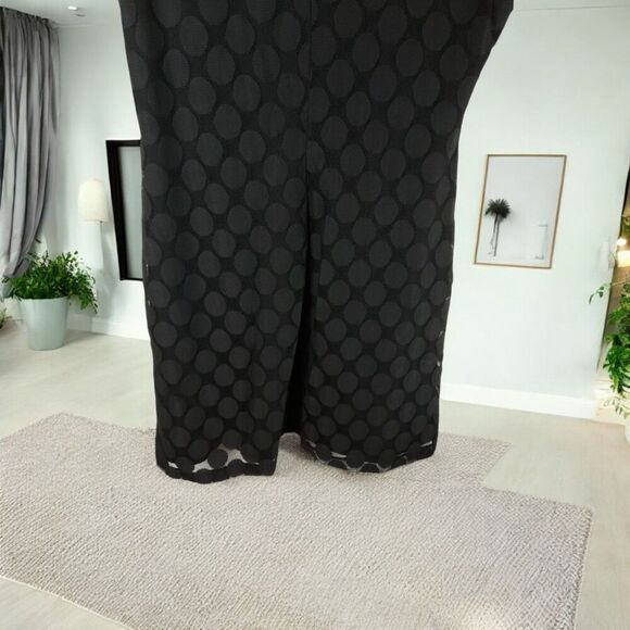 INC INTERNATIONAL CONCEPTS Sheer Polka-Dot Black Mini Dress - Picture 5 of 8